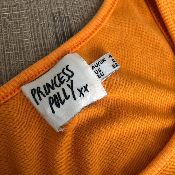 Princess Polly Orange Midi Dress - Picture 3 of 4